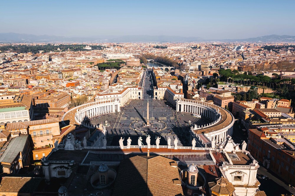 piazza San Pietro vista dall'alto